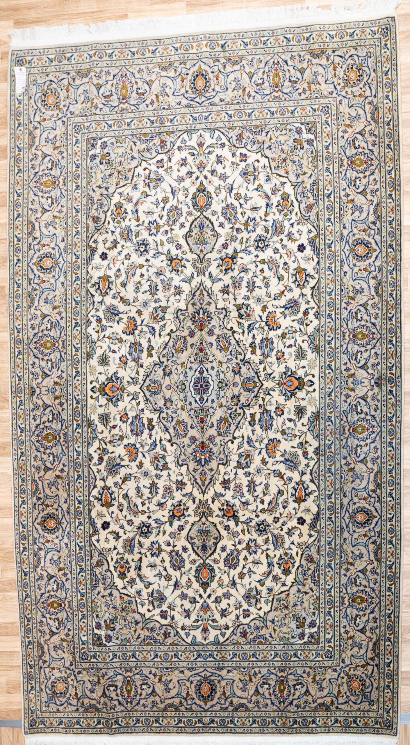 Kashan Wool Rug 6.8x9.6 View 5