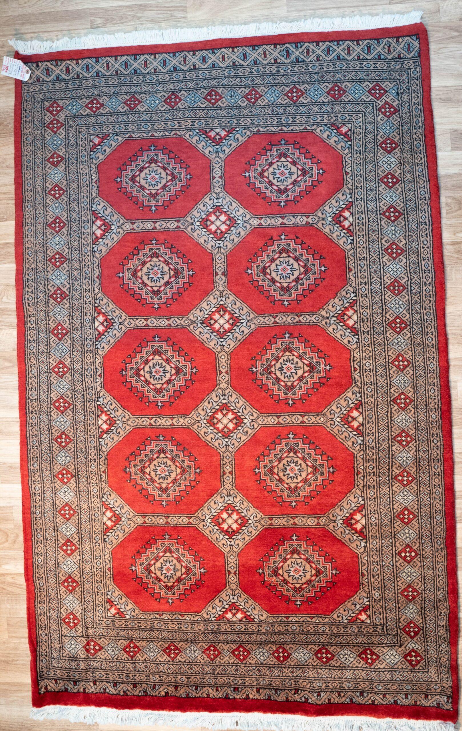 Bokhara Wool Pile Rug 4.1'x6.6' View 1