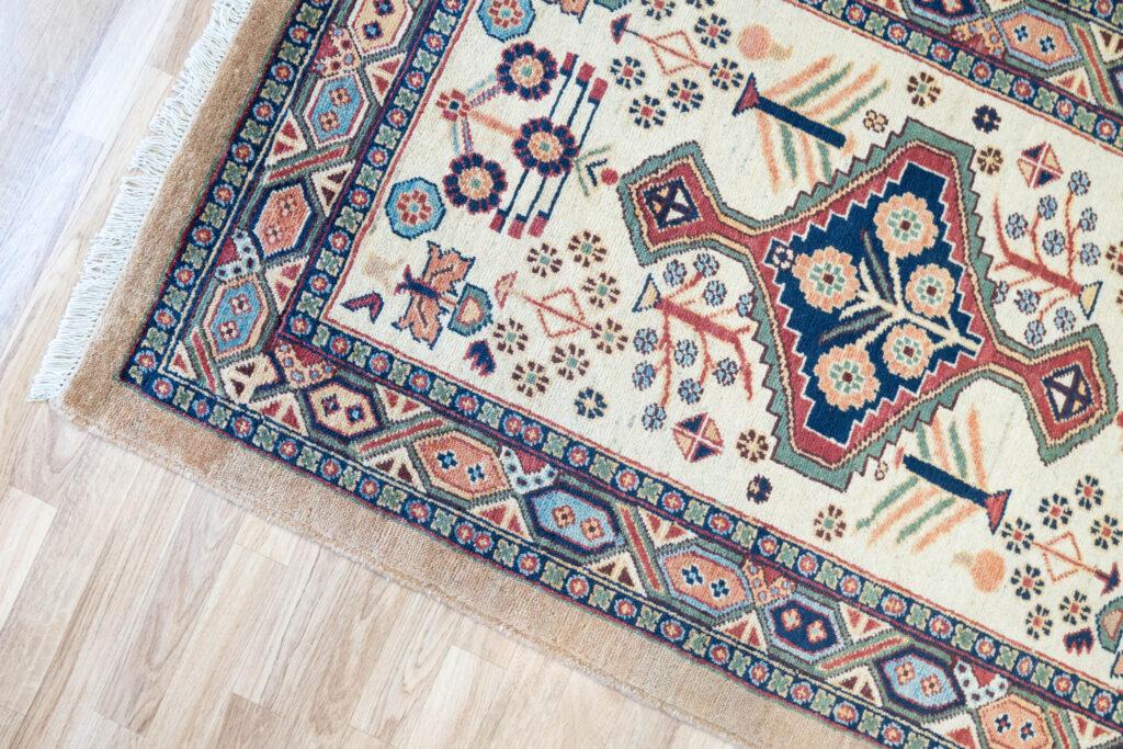 Vintage Overdyed Serapi Rug 3.4'x5.2' View 3