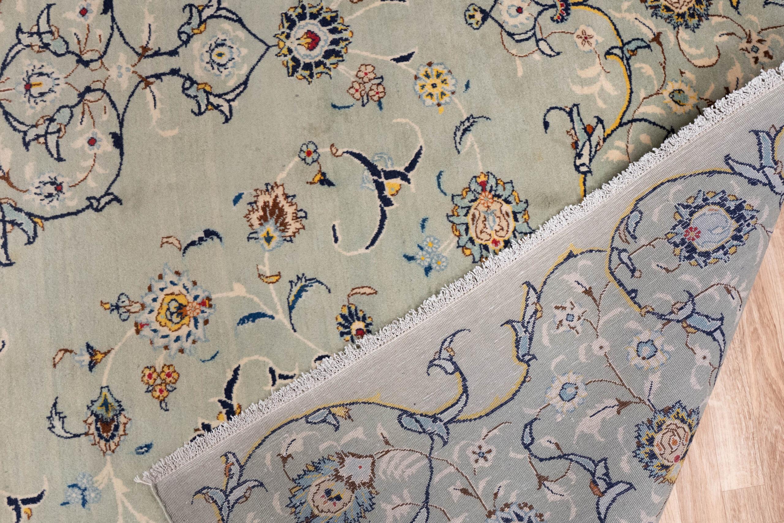 Kashan Kurk Wool Rug 9.5x12.5 View 1