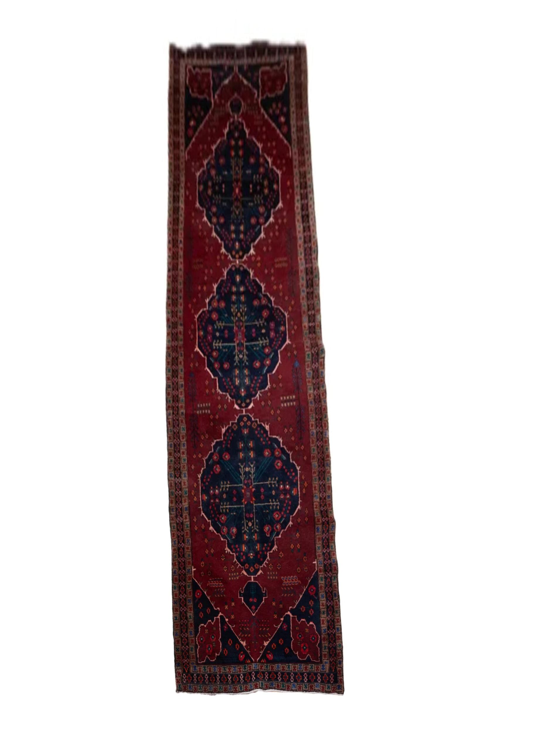 Isfahan Wool Rug13.0x3.8