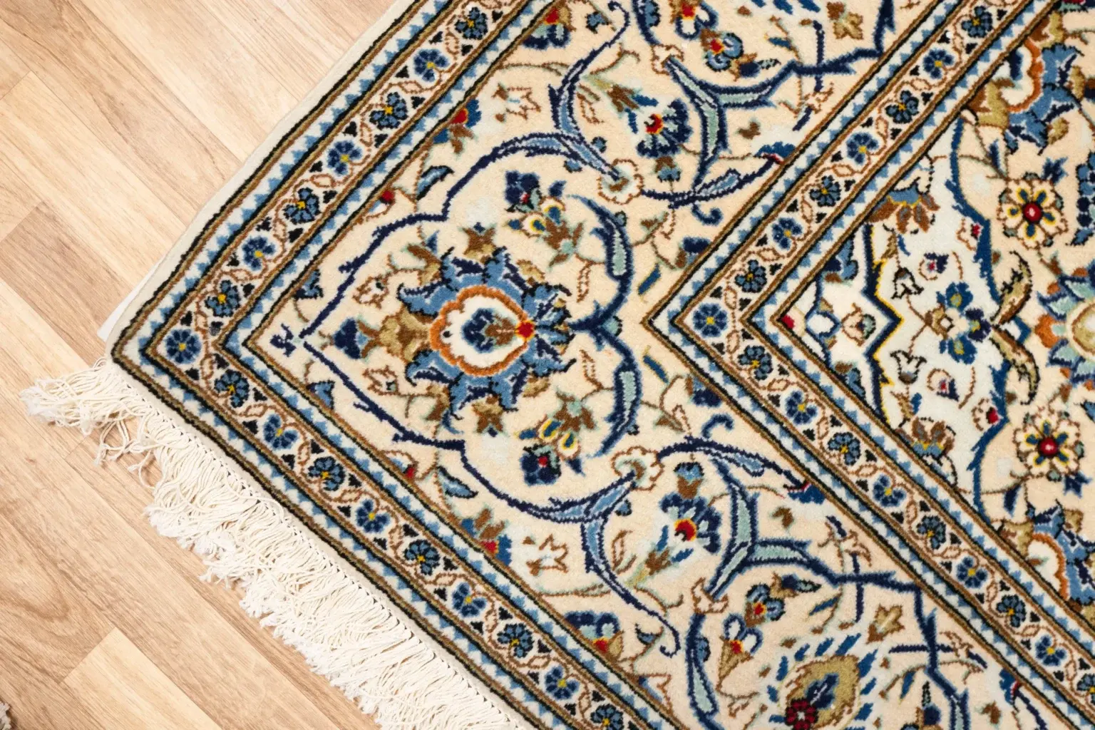 Kashan Wool Rug 6.8x9.7 View 3