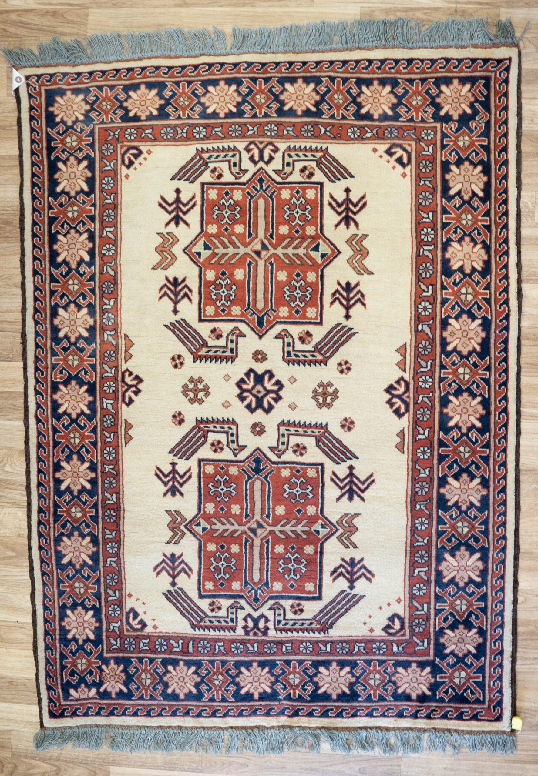 Kazak Wool Rug 3'x5'