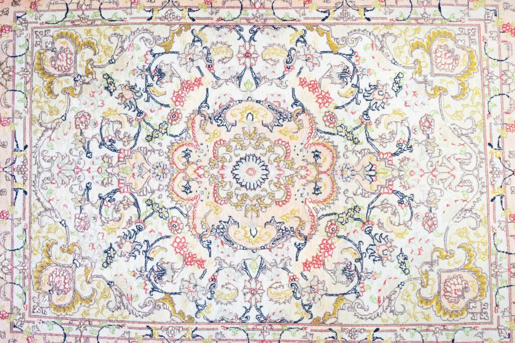 Tabriz Wool Silk Rug 3'x5' View 1