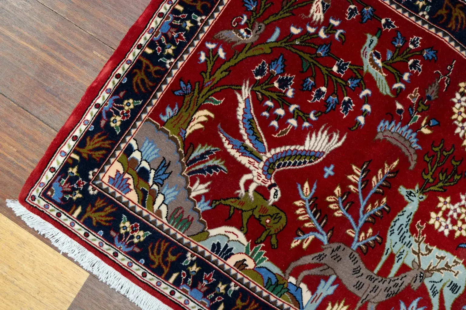 Kashan Kurk Wool 2.7 × 3.5 View 3