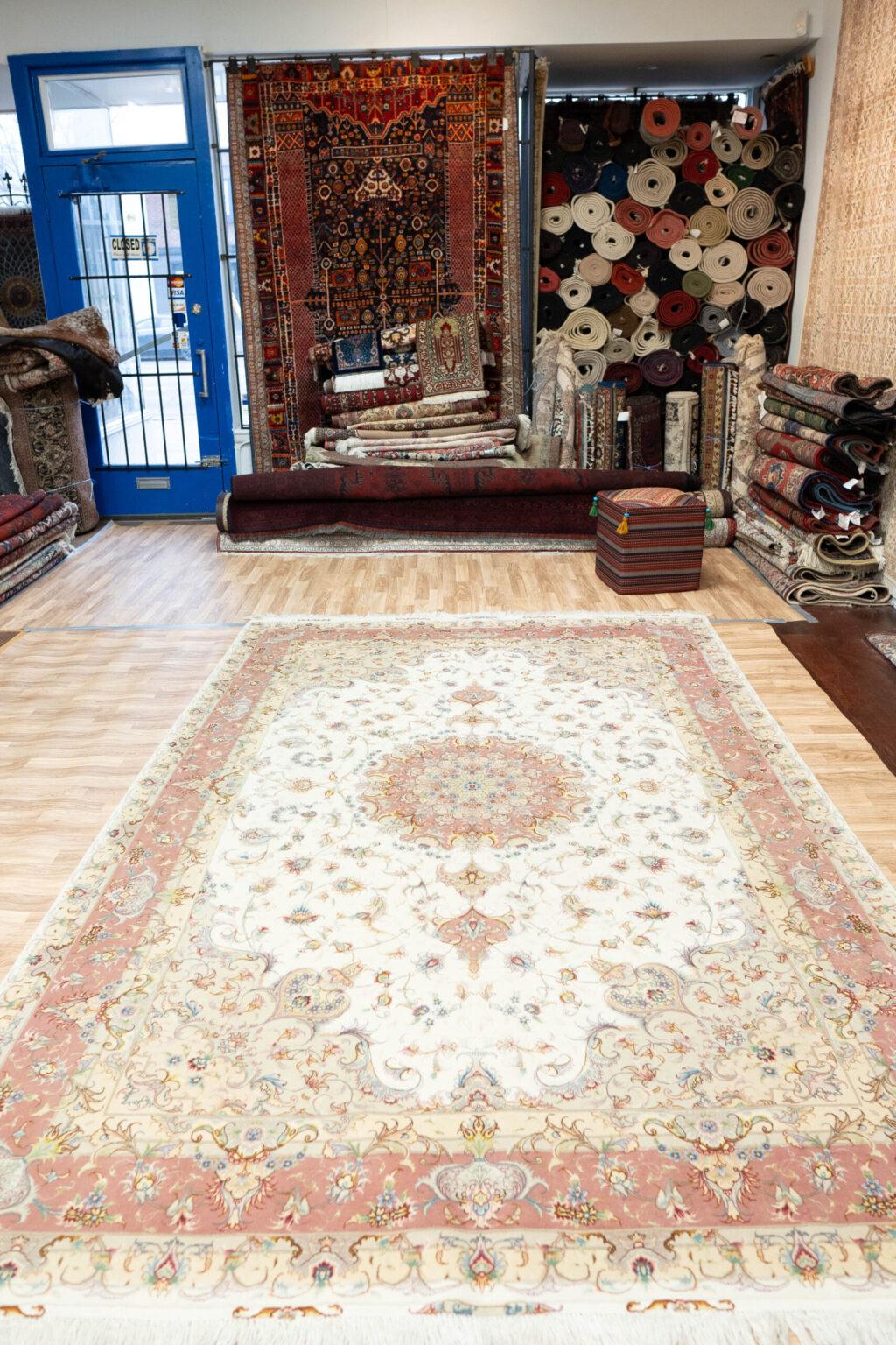 Tabriz Wool Rug 6.8x9.8 View 5
