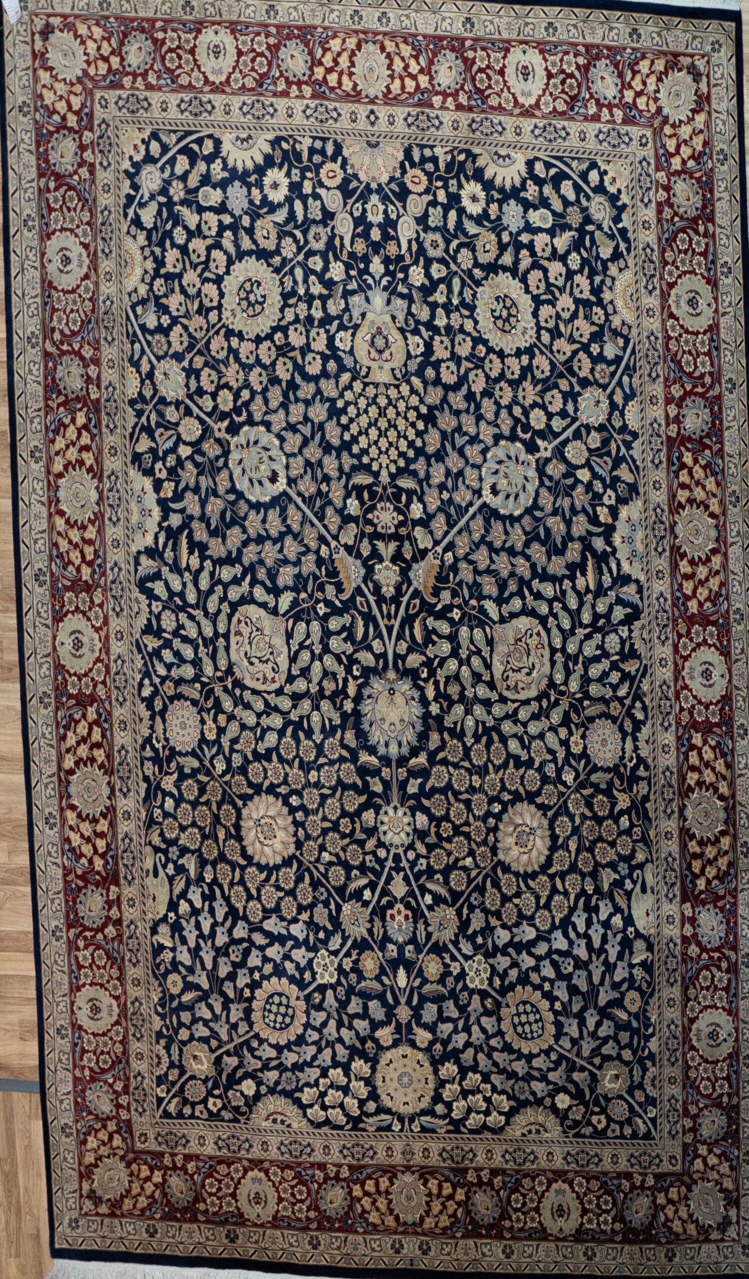 Tabriz Kurk Wool Rug 9'x12'