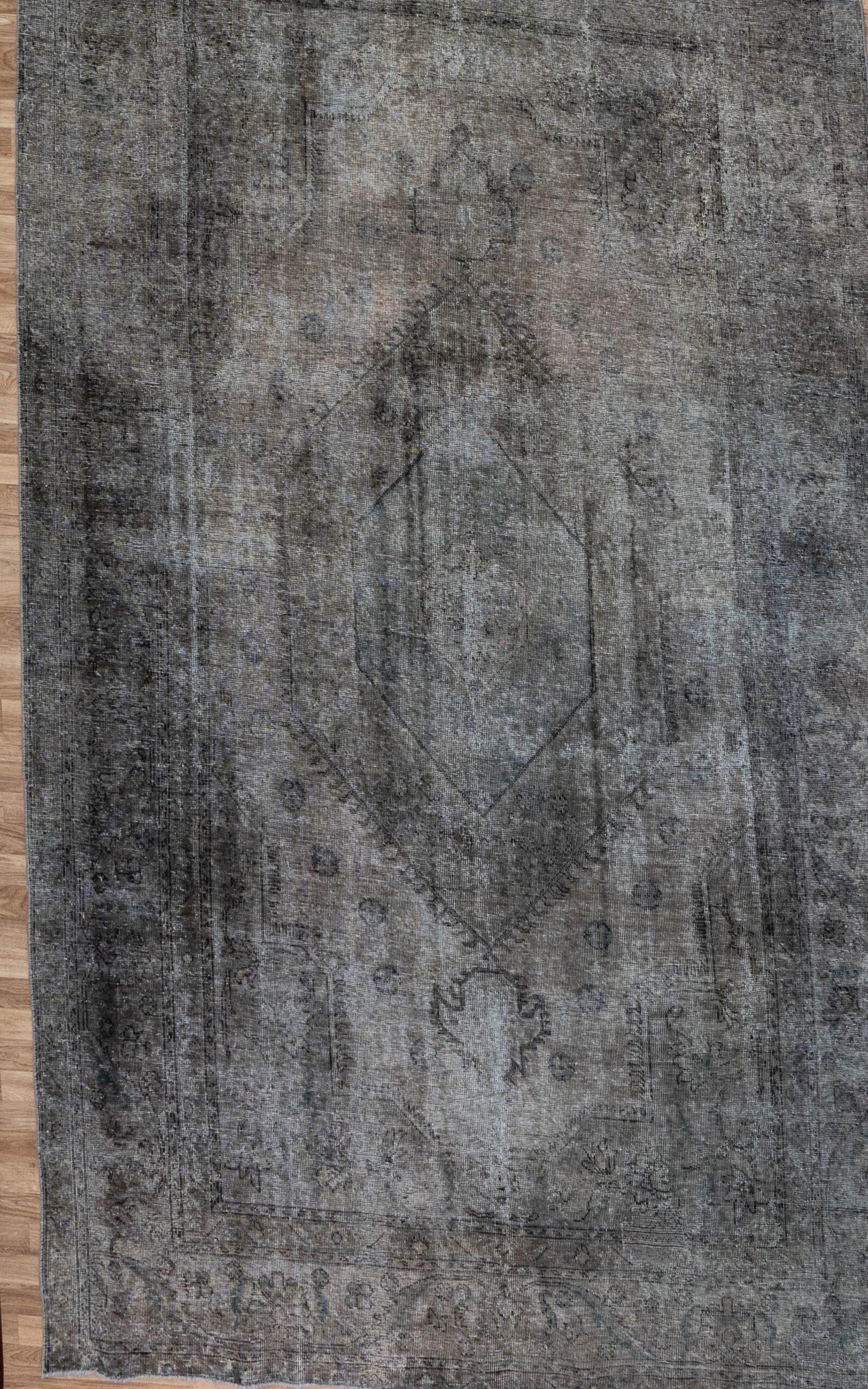 Overdyed Tabriz Wool Rug 6.6'x9.8'