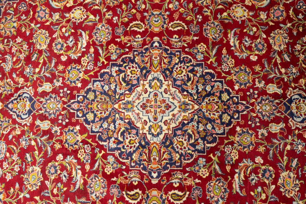 Kashan Wool Rug 9.9x13.9 View 1