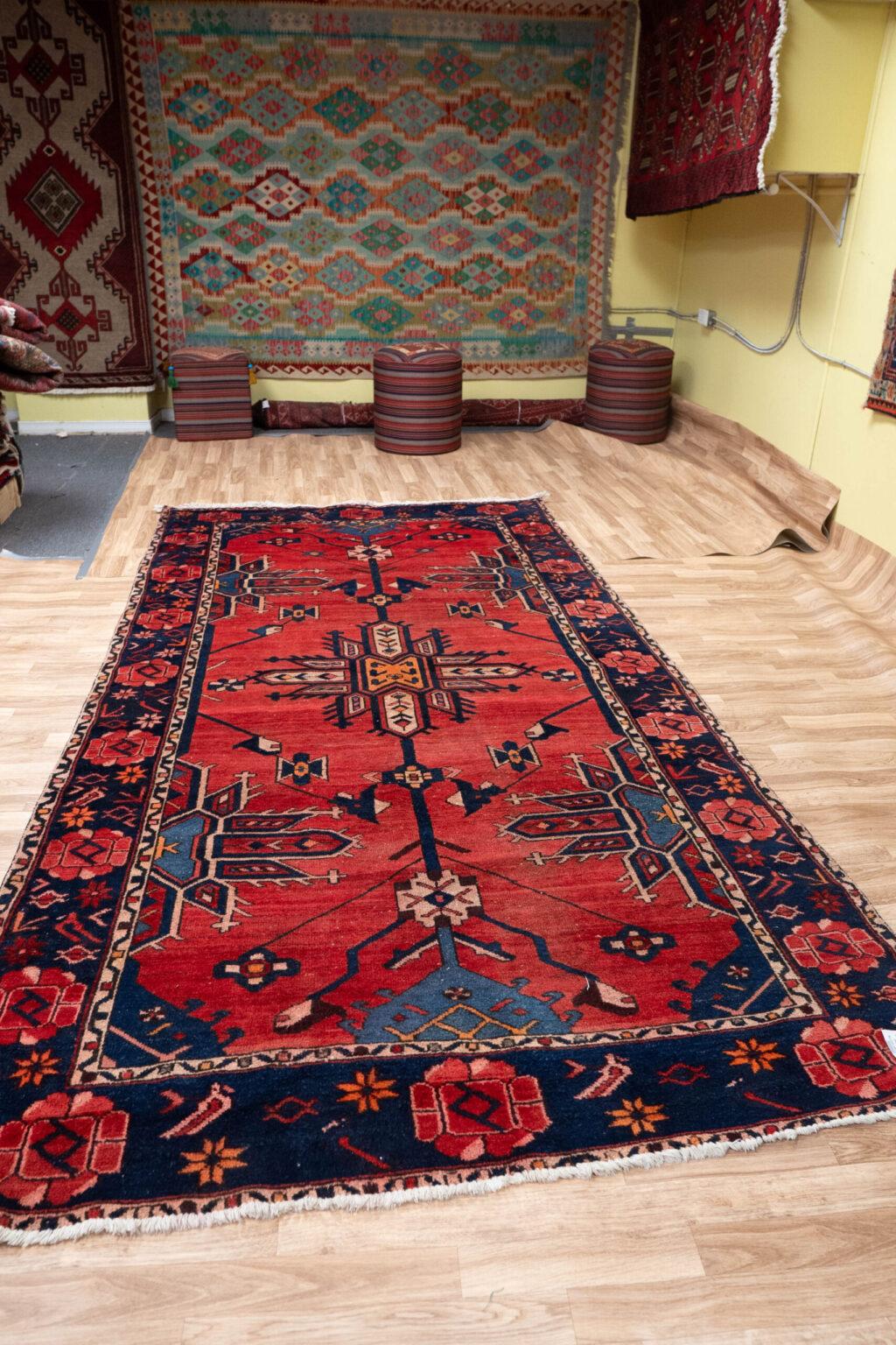 Bakhtiari Wool Rug 9.11x5.3 View 5