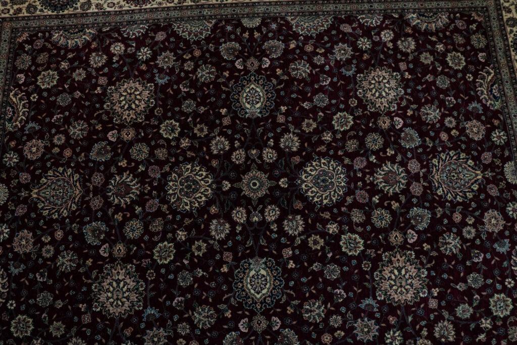 Kashan Wool Pile Rug 8'x10' View 2