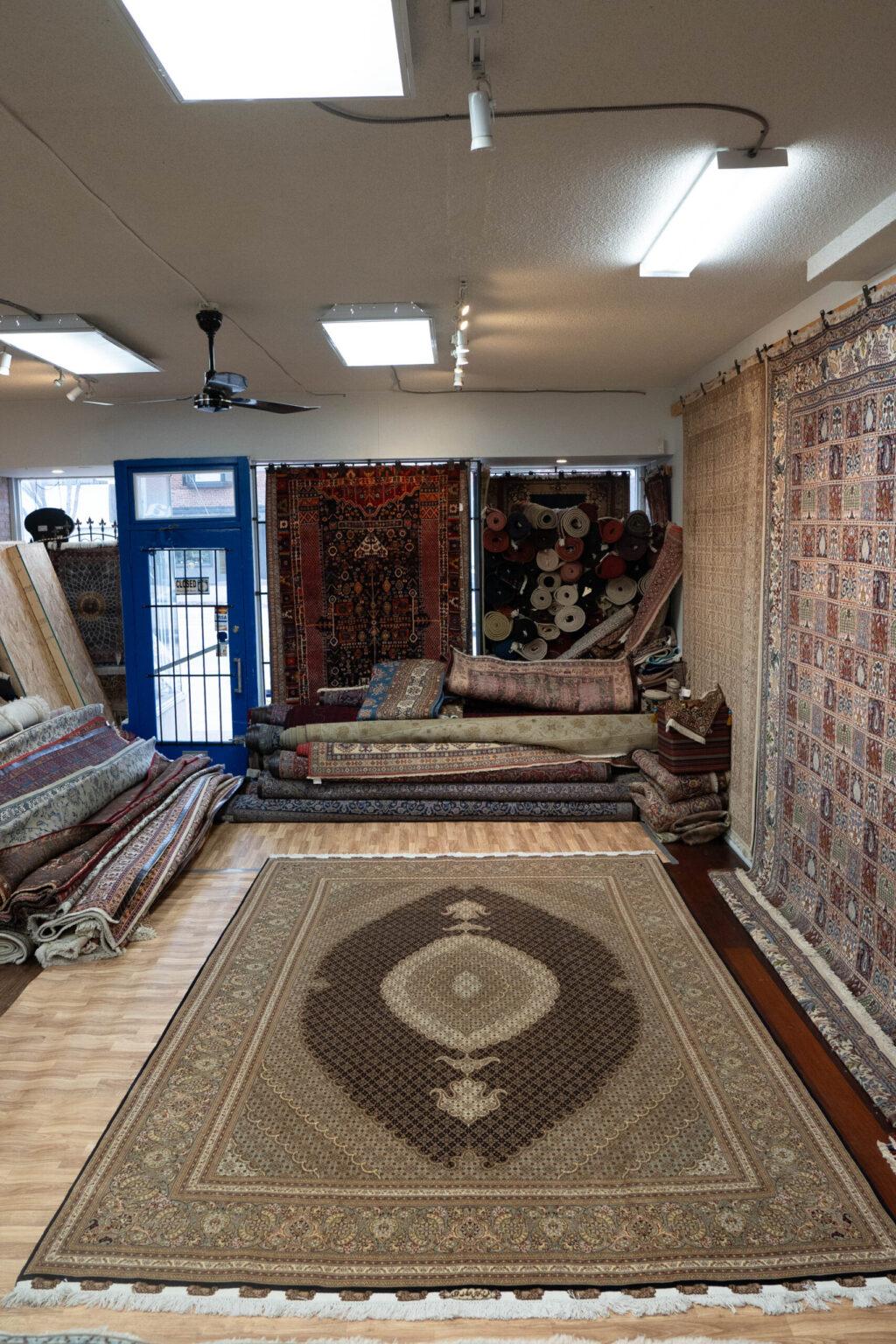 Tabriz Wool Silk Rug 8.4'x11.7' View 2