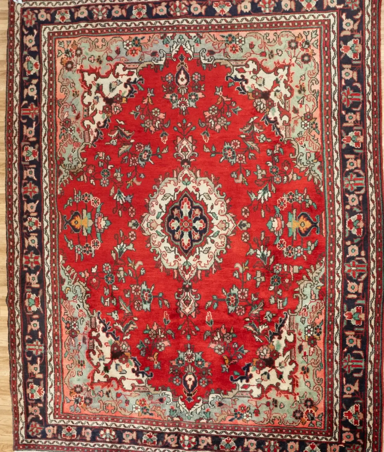 Hamadan Wool Rug 6.7x9.7