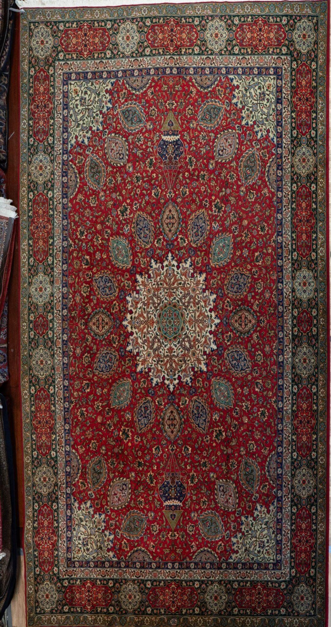 Tabriz Wool Rug 9.5'x13.2' View 2