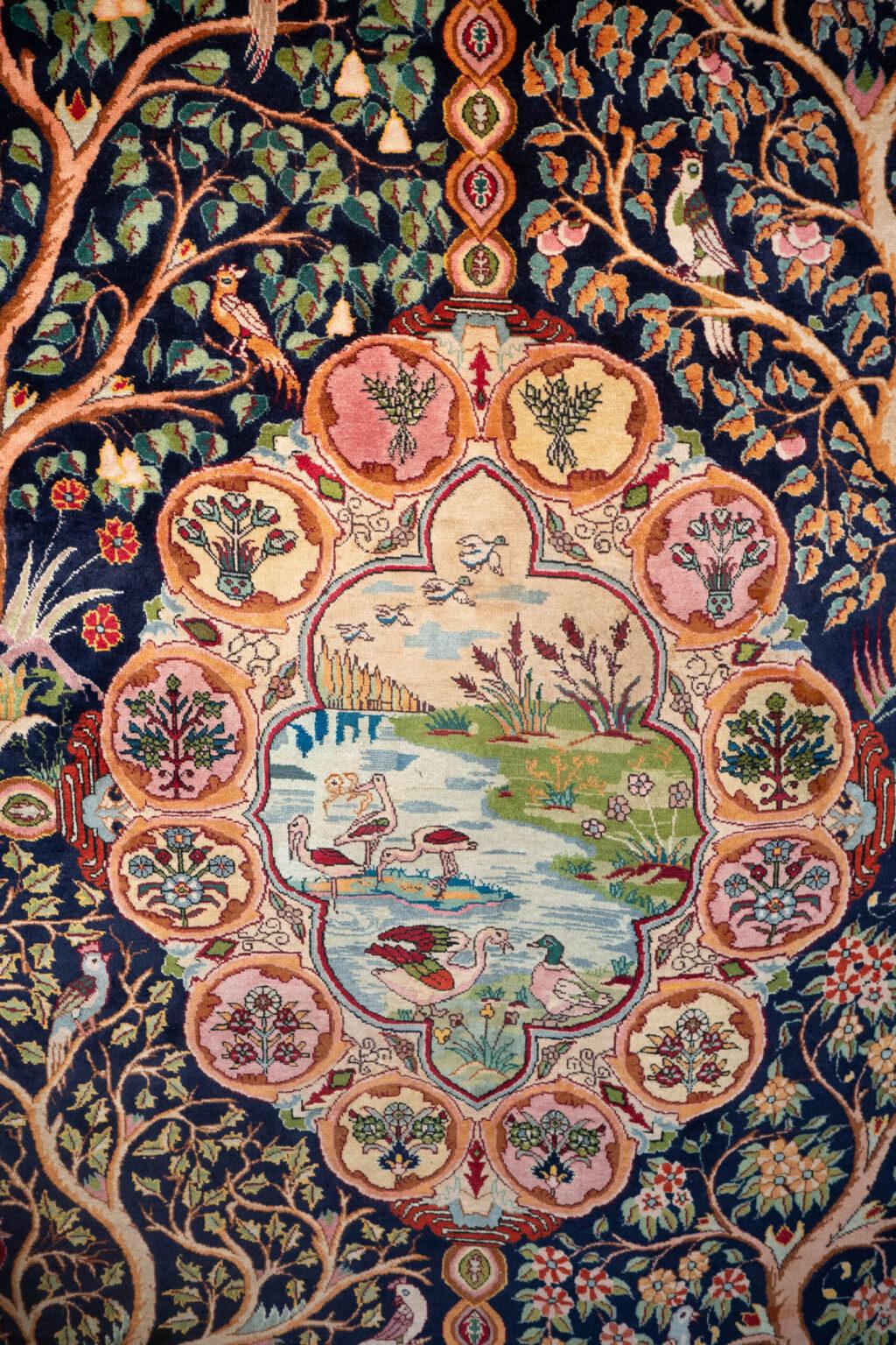 Tabriz Kurk Wool Rug 10'x13' View 1