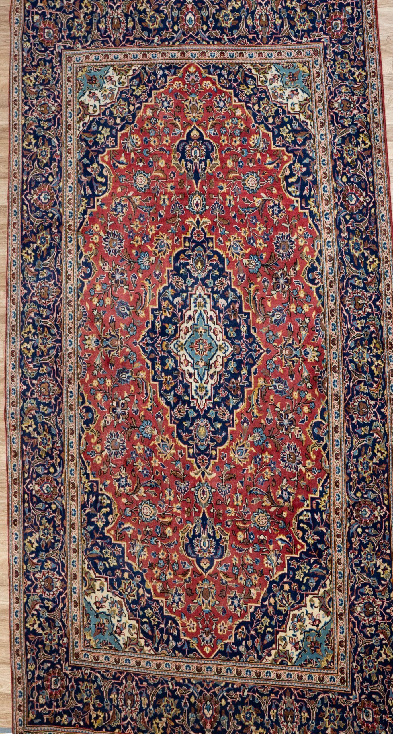 Kashan Wool Rug 6.8x9.8
