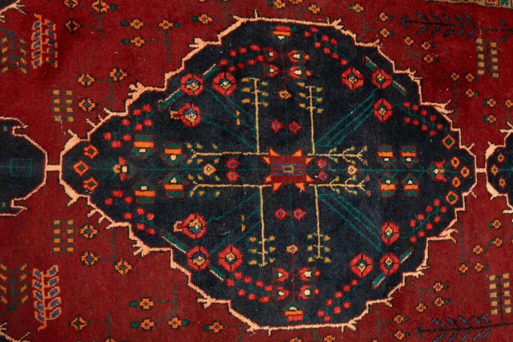 Isfahan Wool Rug13.0x3.8 View 3