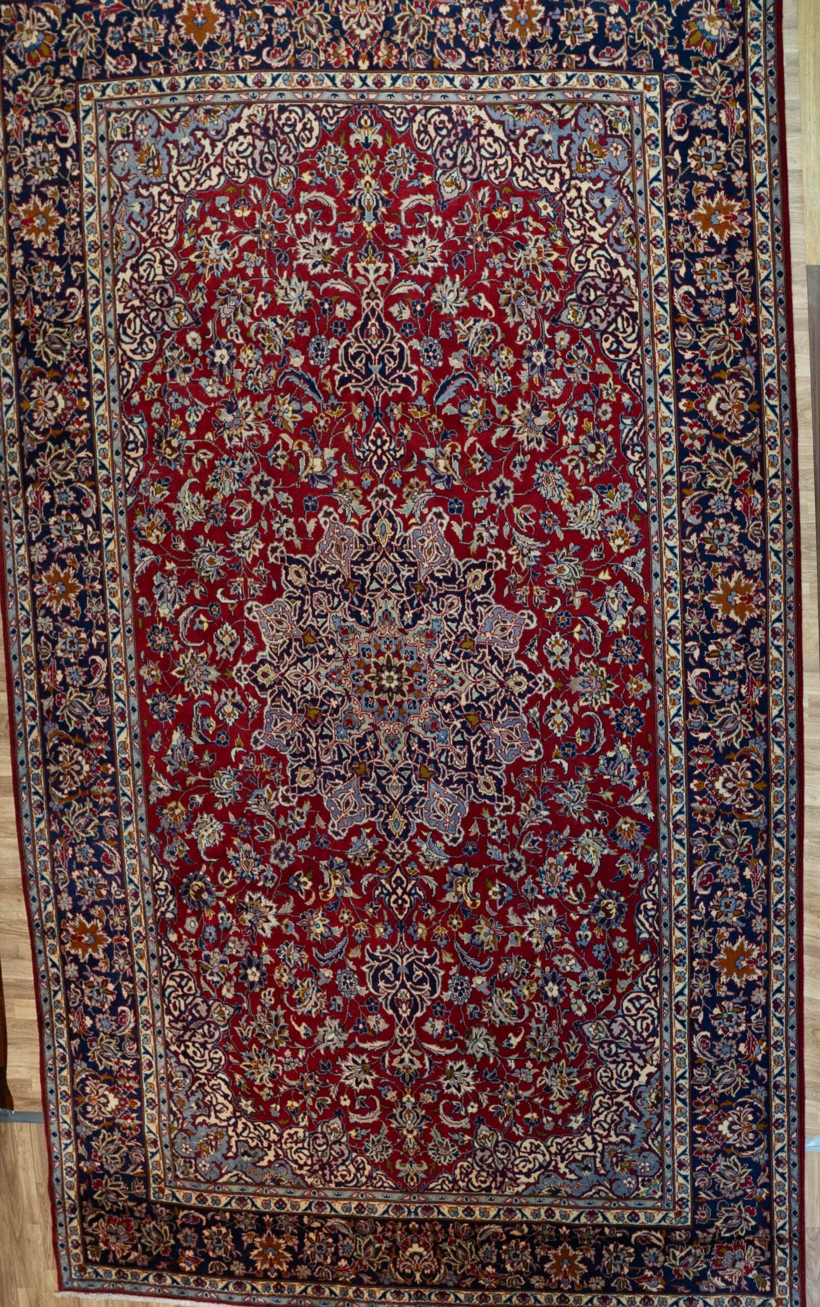 Najafabad Wool Silk Rug 9.8'x12.8' View 1