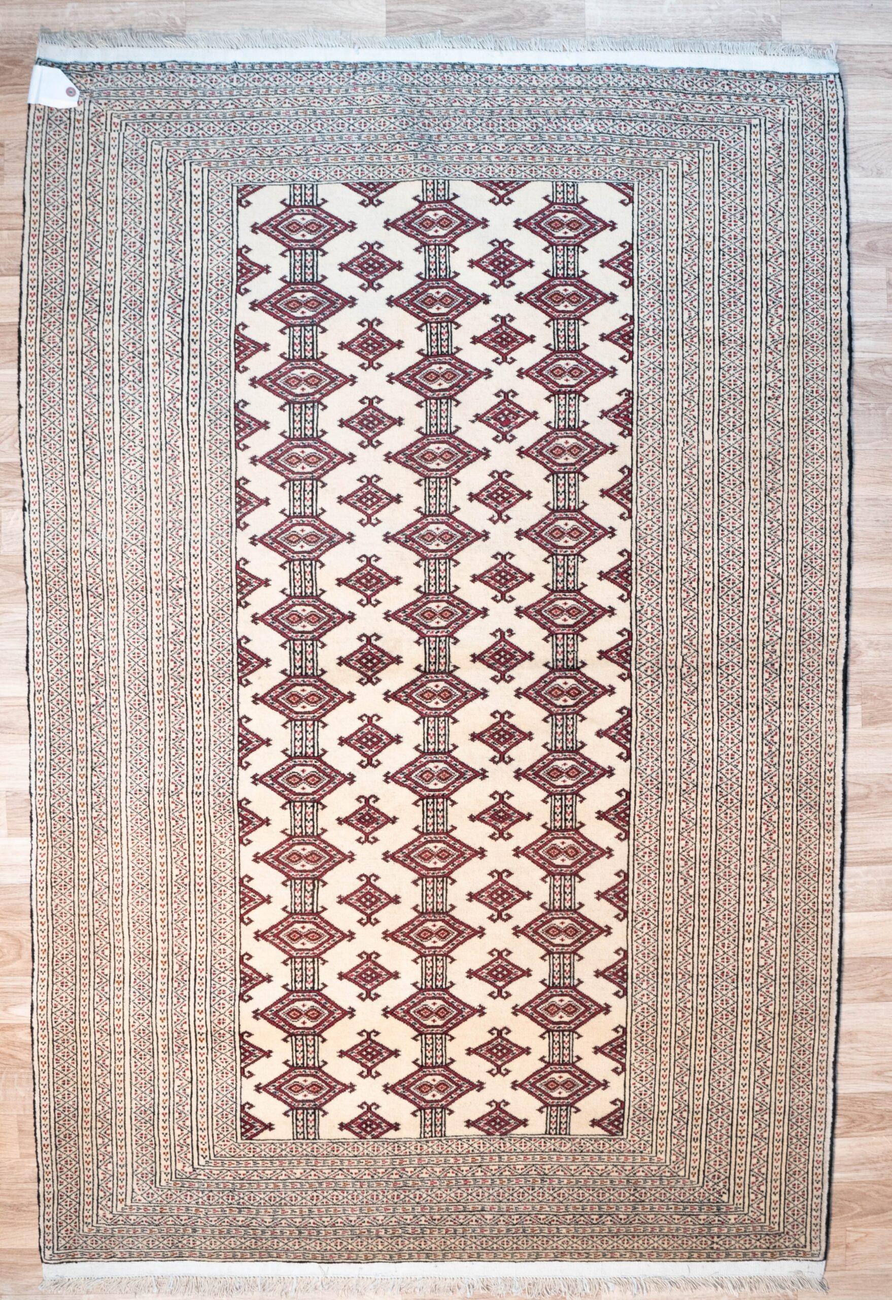Turkmen Silk Rug 4.1'x6'