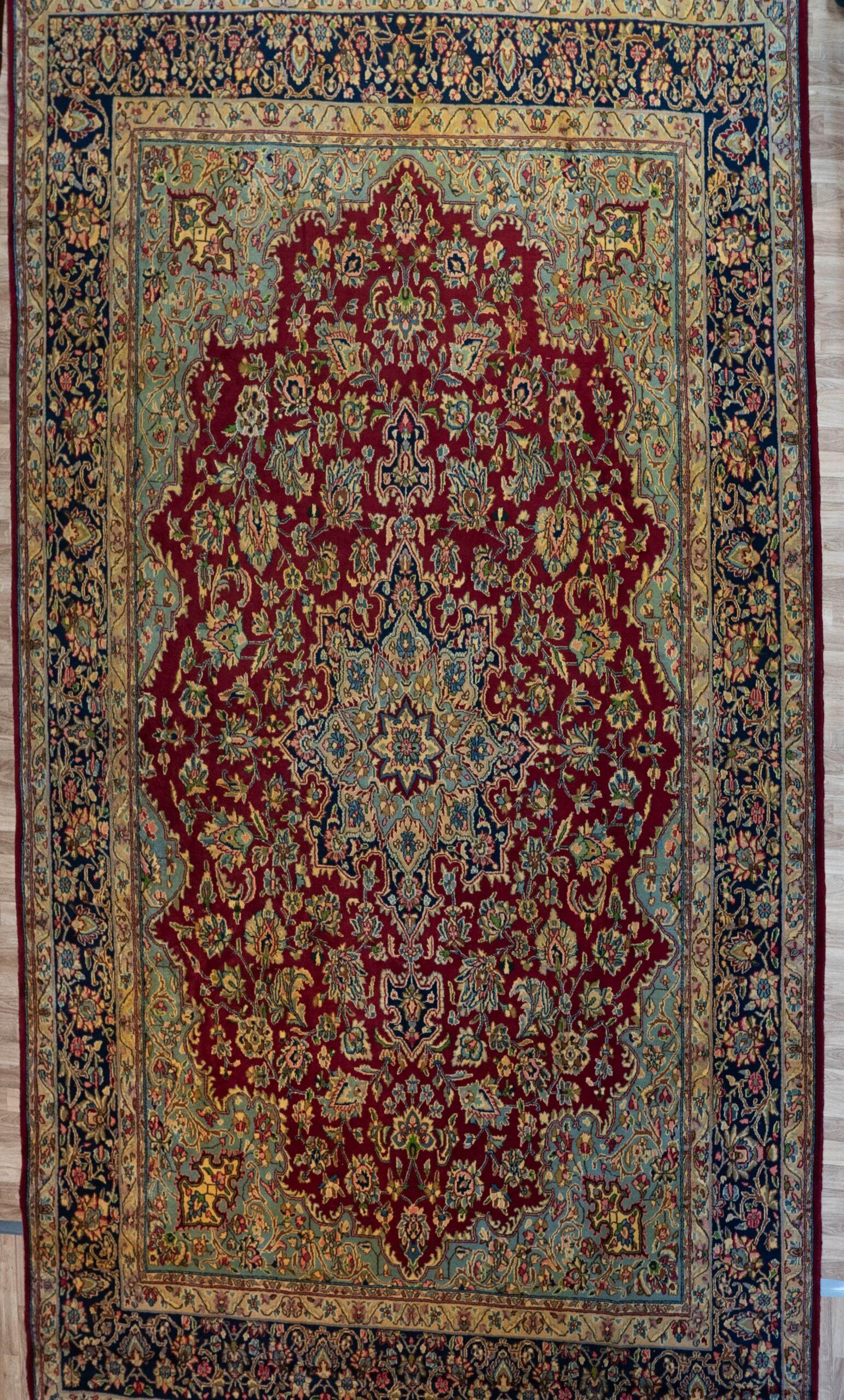 Kerman Wool Rug 9'x12' View 1
