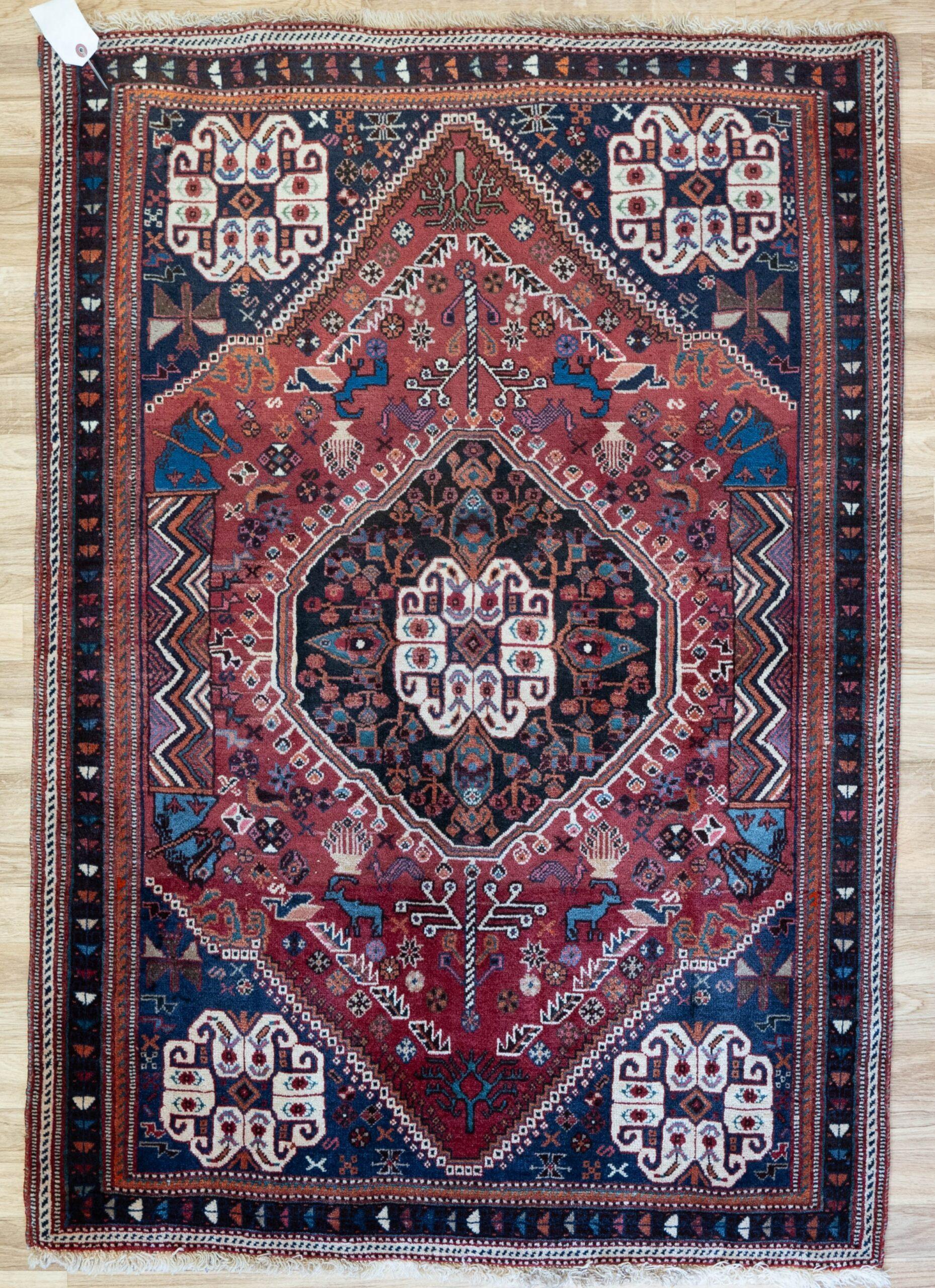 Qashqai Wool Rug 3'x5' View 1