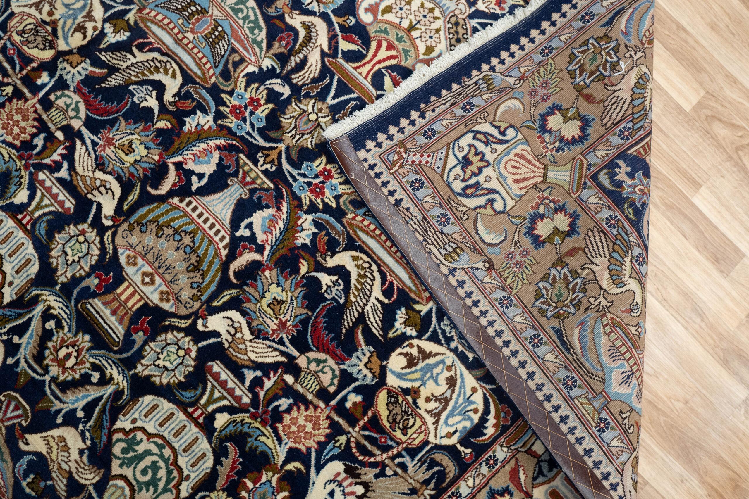 Kashmar Wool Silk Rug 6.5'x8.3' View 4