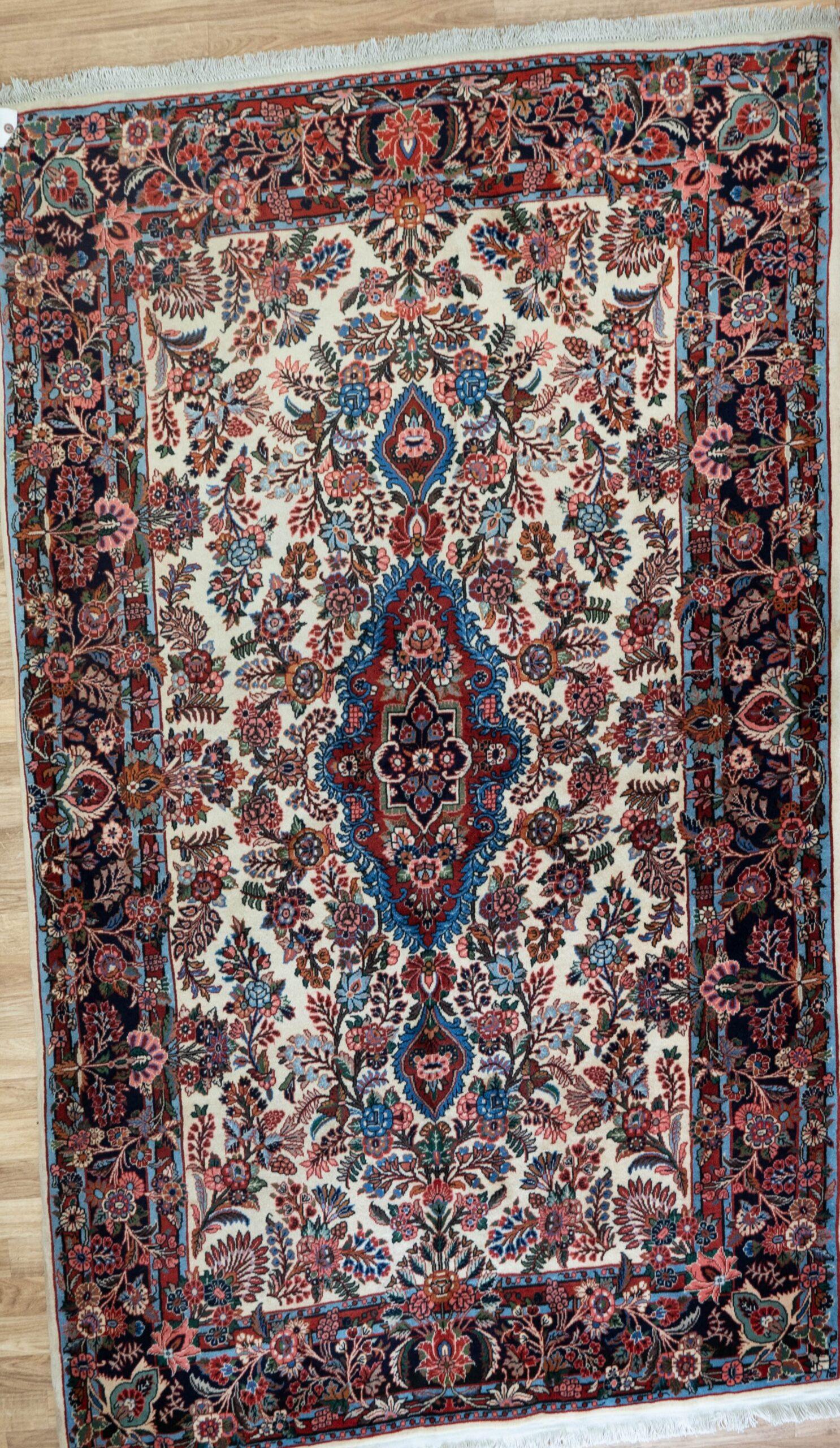 Sarouk Kurk Wool Rug 4.7'x6.10'