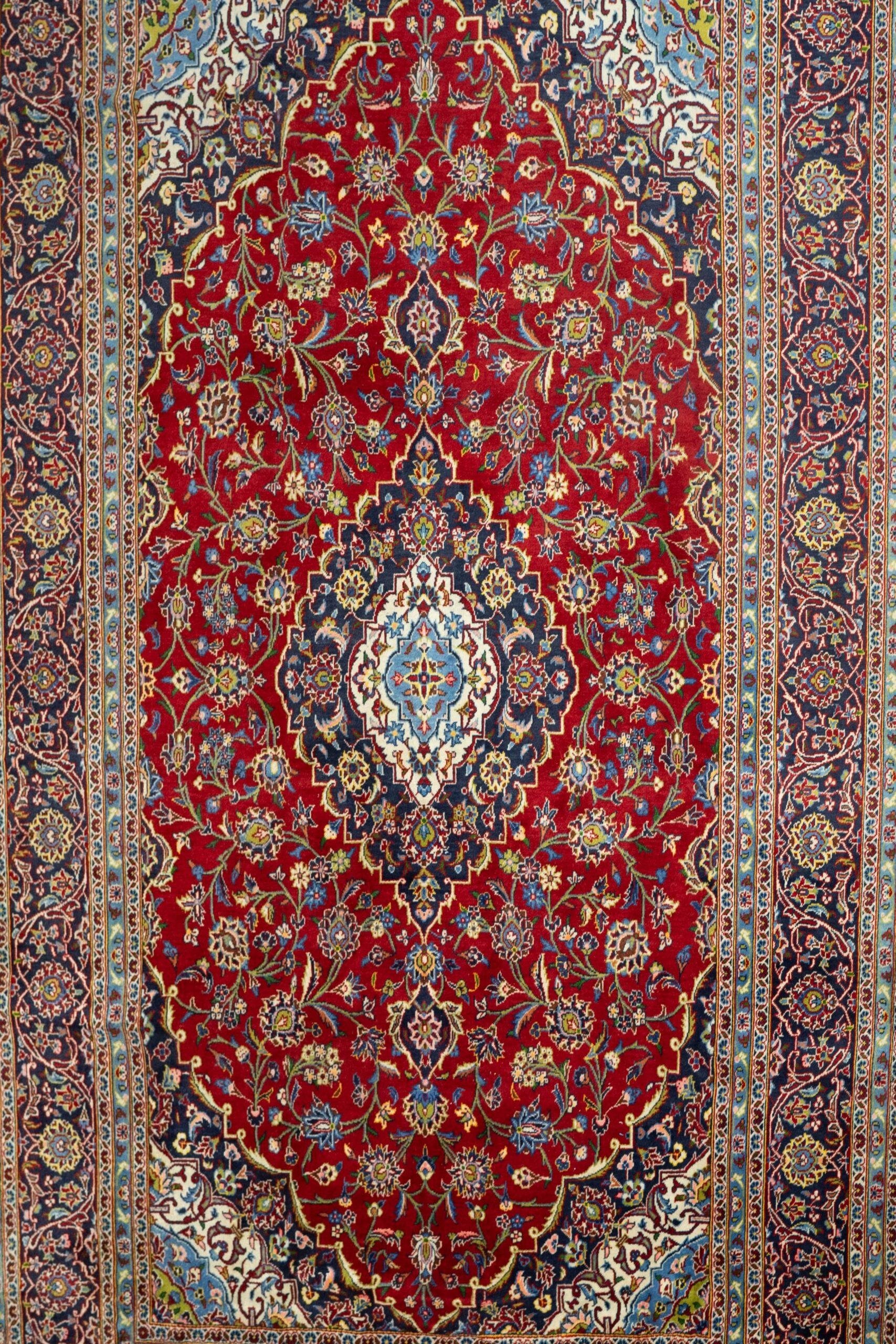 Kashan Wool Rug 11.5x8.0