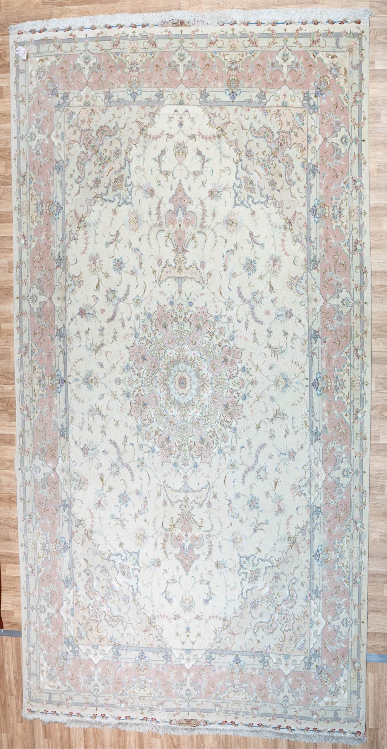 Tabriz Silk Rug 8.5'x11.6' View 2