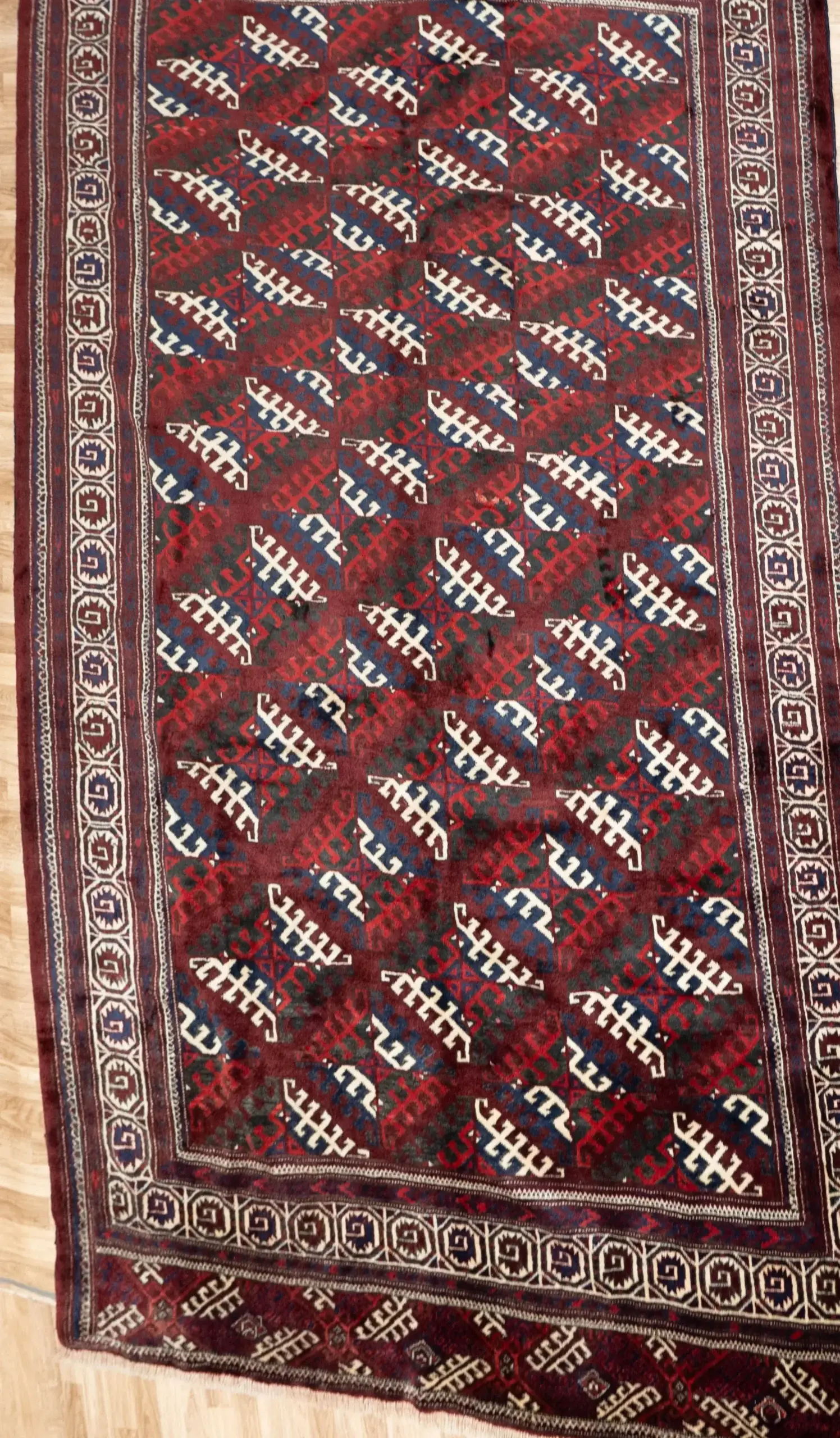 Turkmen Wool Rug 7.0 x 10.0
