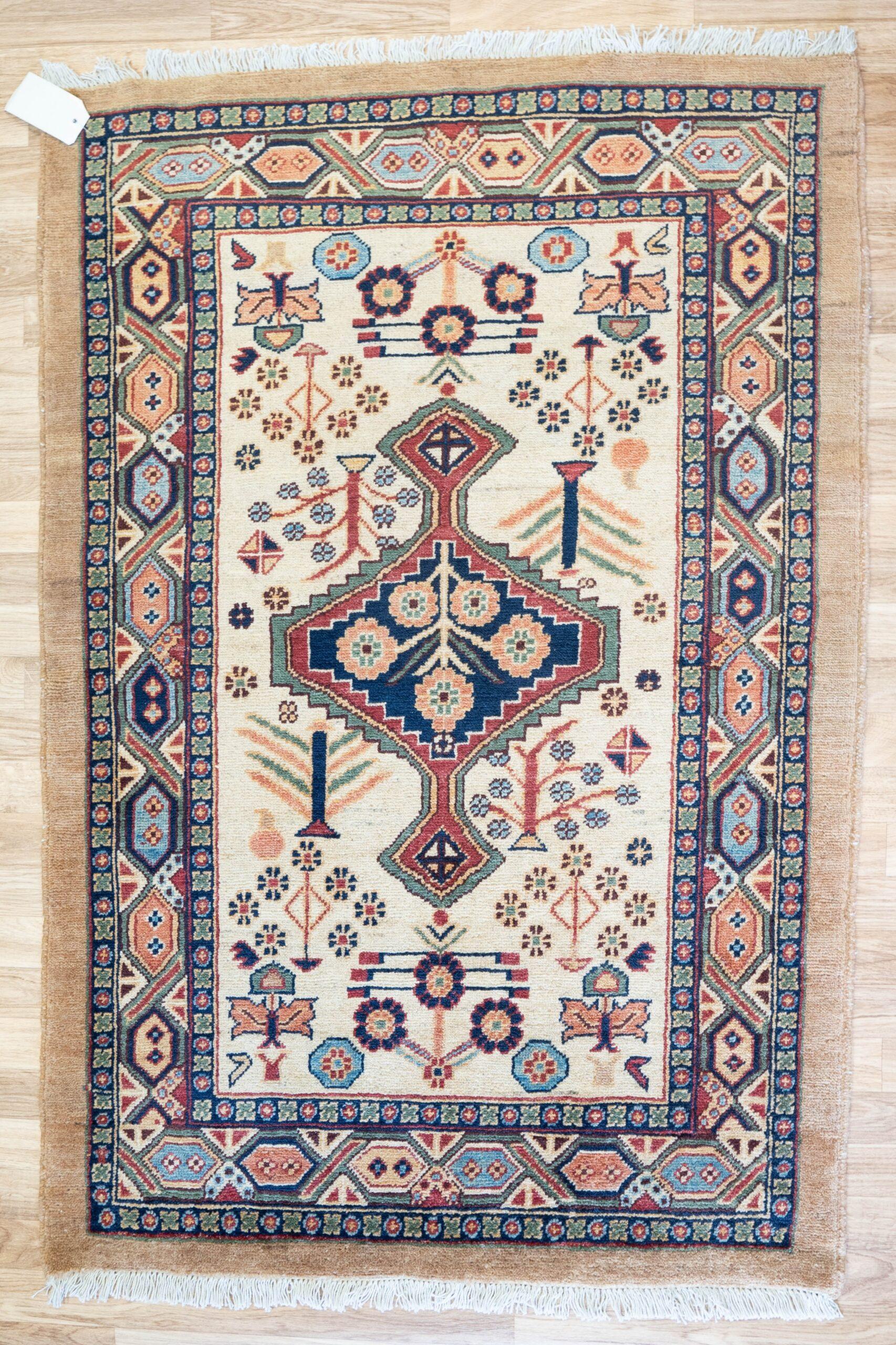 Vintage Overdyed Serapi Rug 3.4'x5.2'
