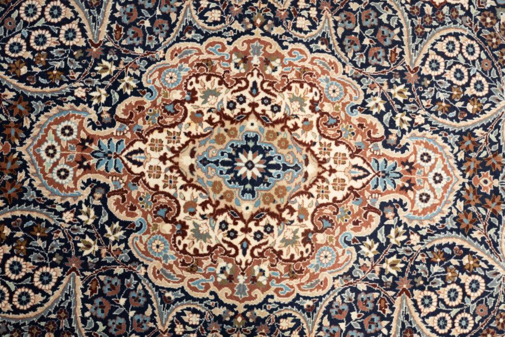 Kashan Wool Silk Rug 6.5'x9.5' View 3