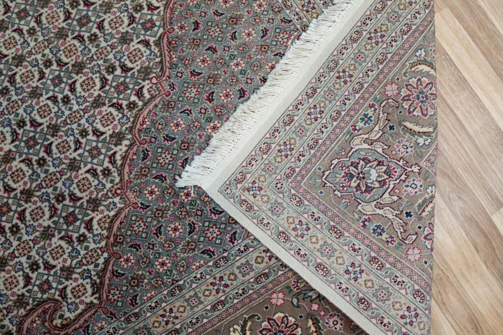 Tabriz Wool Silk Rug 9'x12' View 7