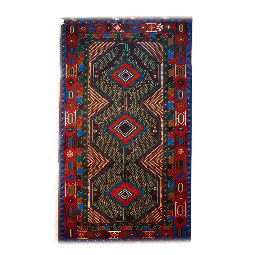 Baluch Wool Rug 3.7'x6.9'