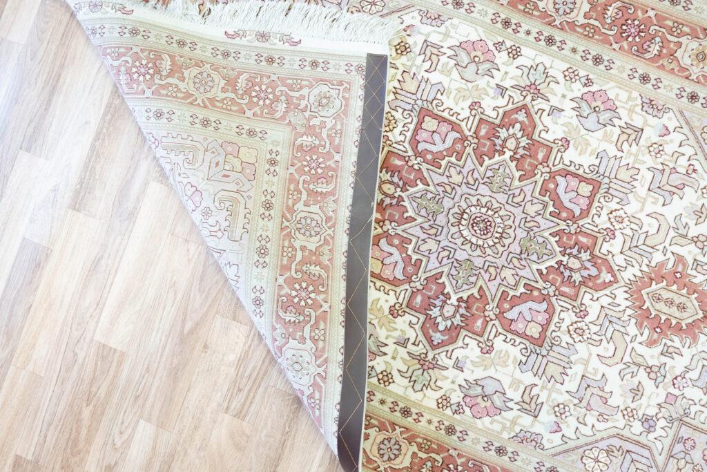 Tabriz Wool Silk Rug 3'x5' View 4