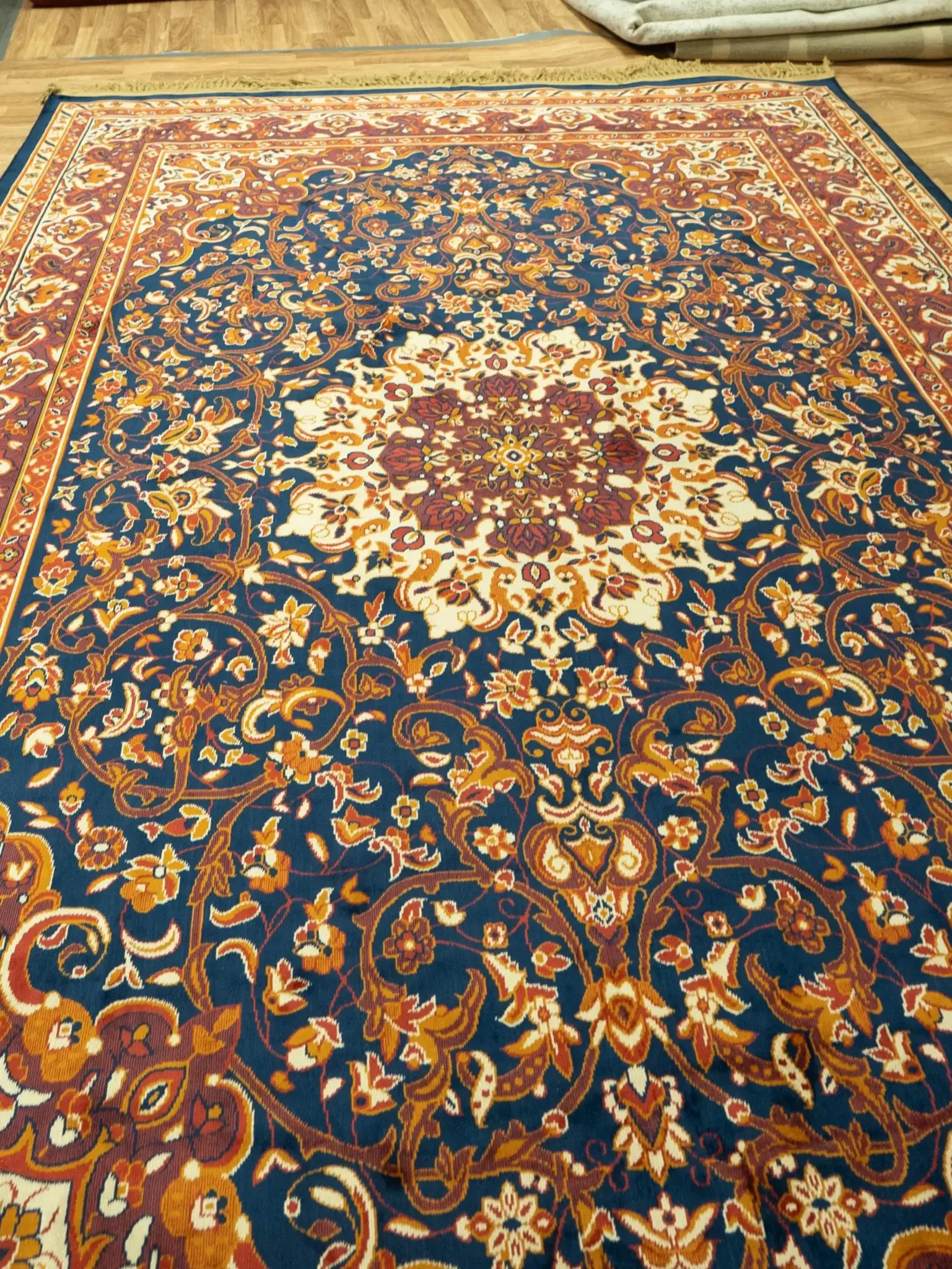 Kashan Wool Rug 6.6x9.6 View 2