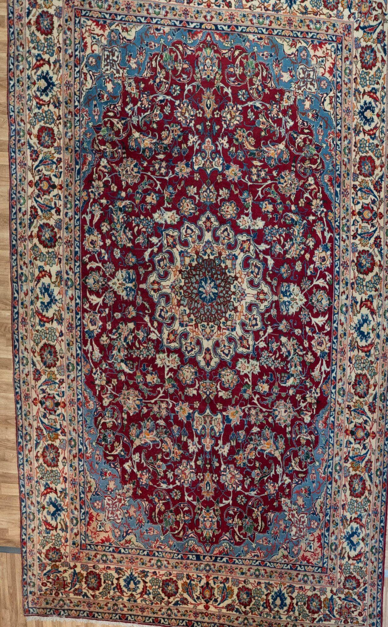 Najafabad  Wool Silk Rug 9.5'x12.8'