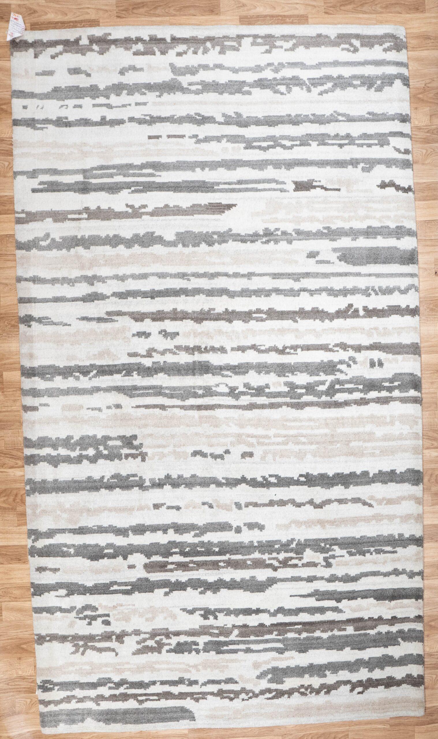 Tibet Wool Silk Rug 6 x 8'