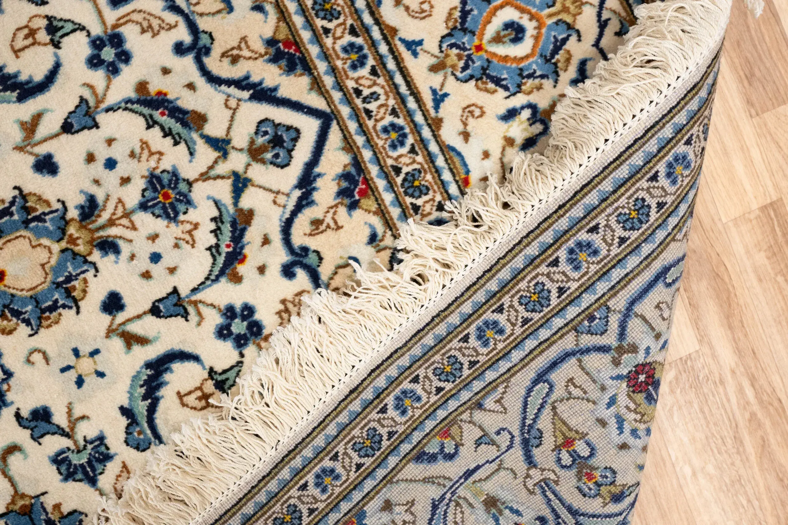 Kashan Wool Rug 6.8x9.7 View 1