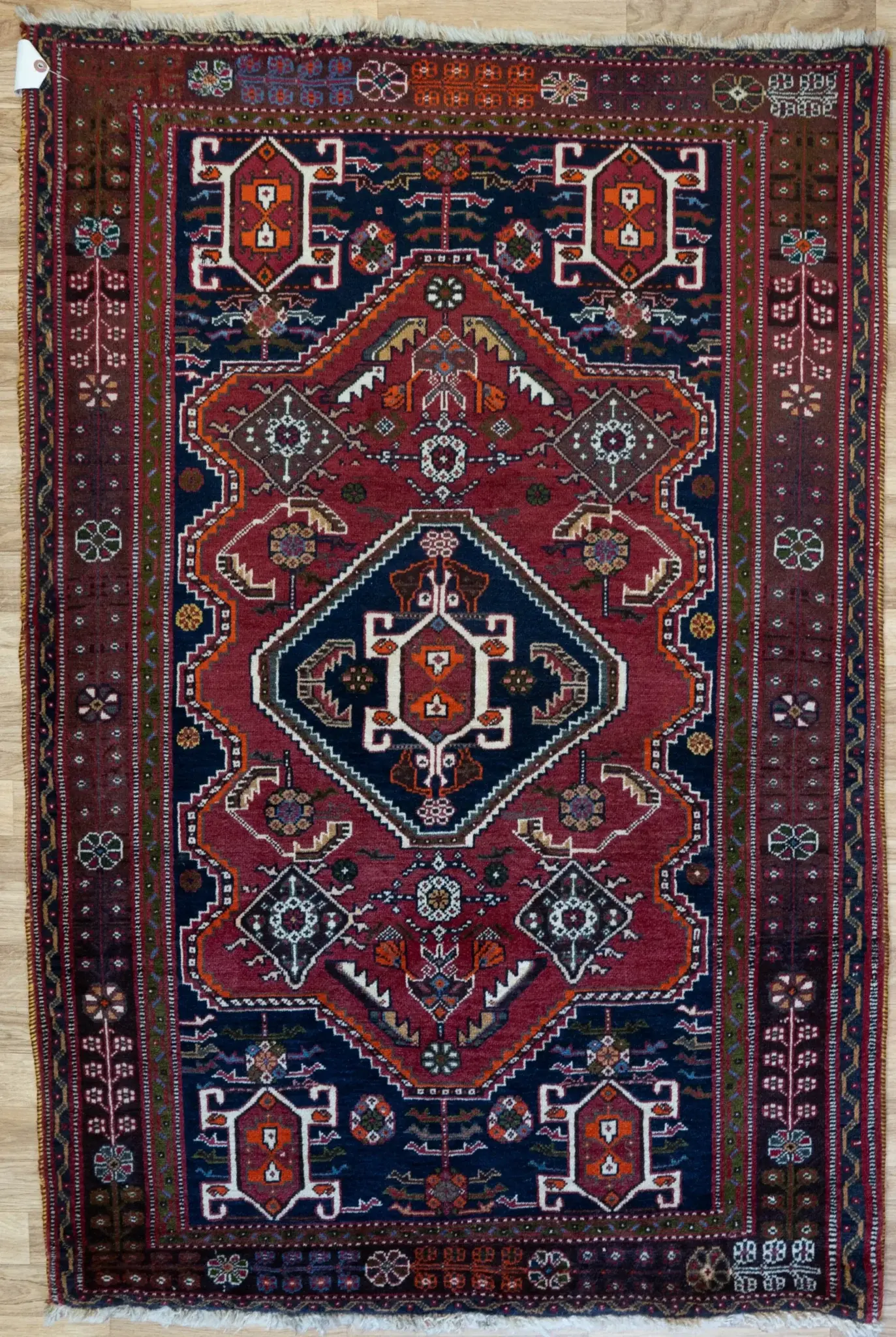 Qashqai Wool Rug 3.2 x 5.2'