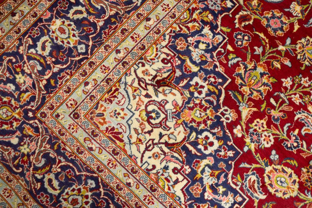 Kashan Wool Rug 9.9x13.9 View 2