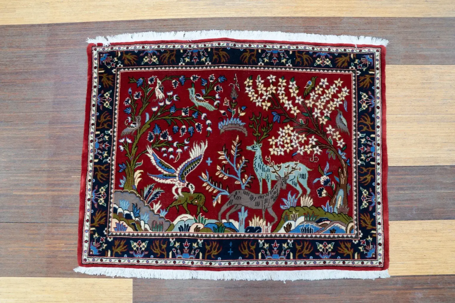 Kashan Kurk Wool 2.7 × 3.5 View 1