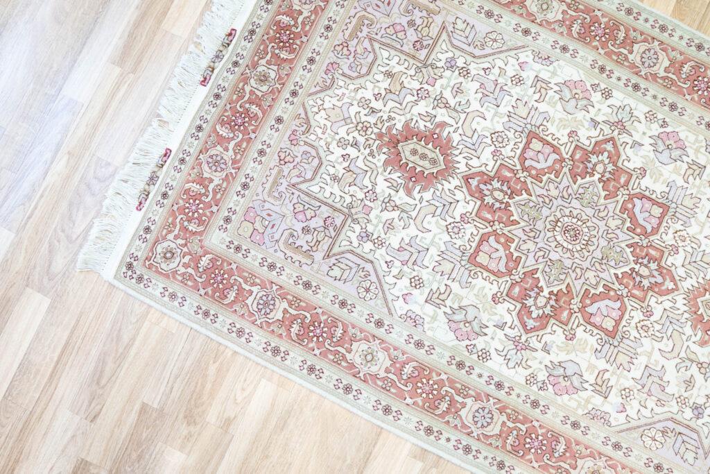 Tabriz Wool Silk Rug 3'x5' View 3