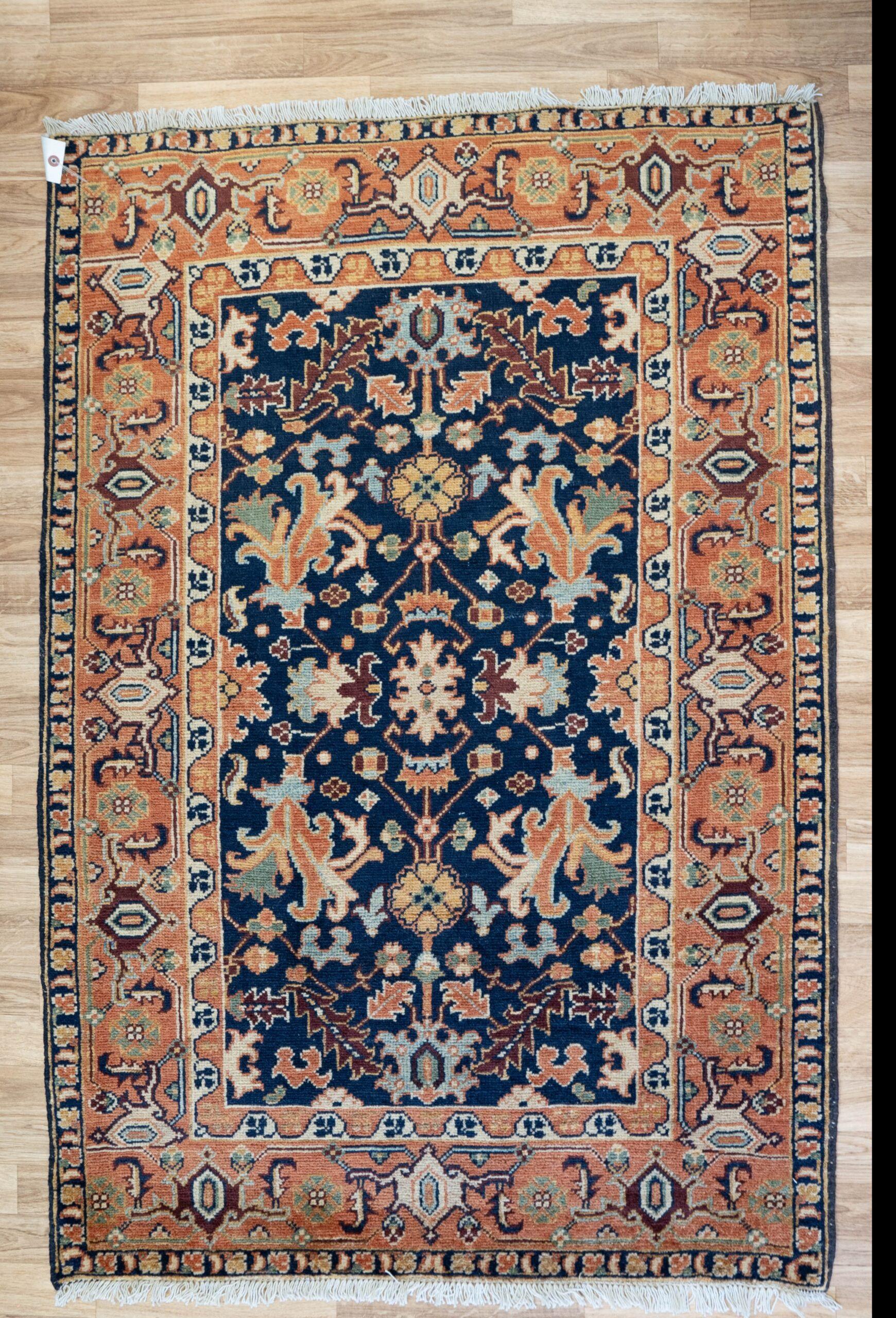 Kazak Wool Rug 3.2'x5.2'
