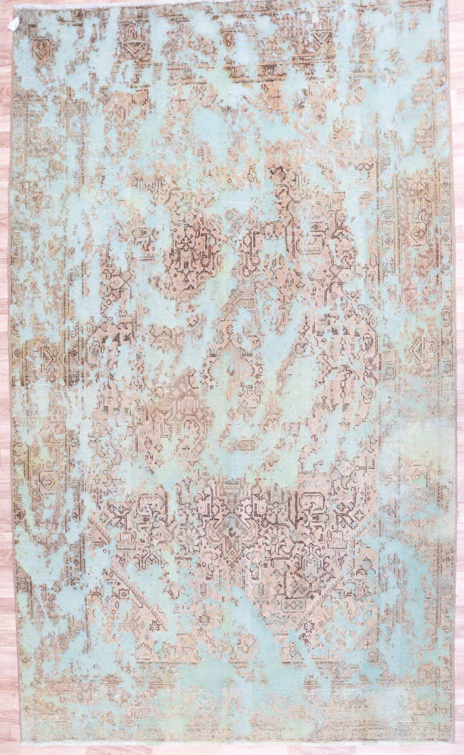 Overdyed Tabriz Rug 6.5'x9.5'