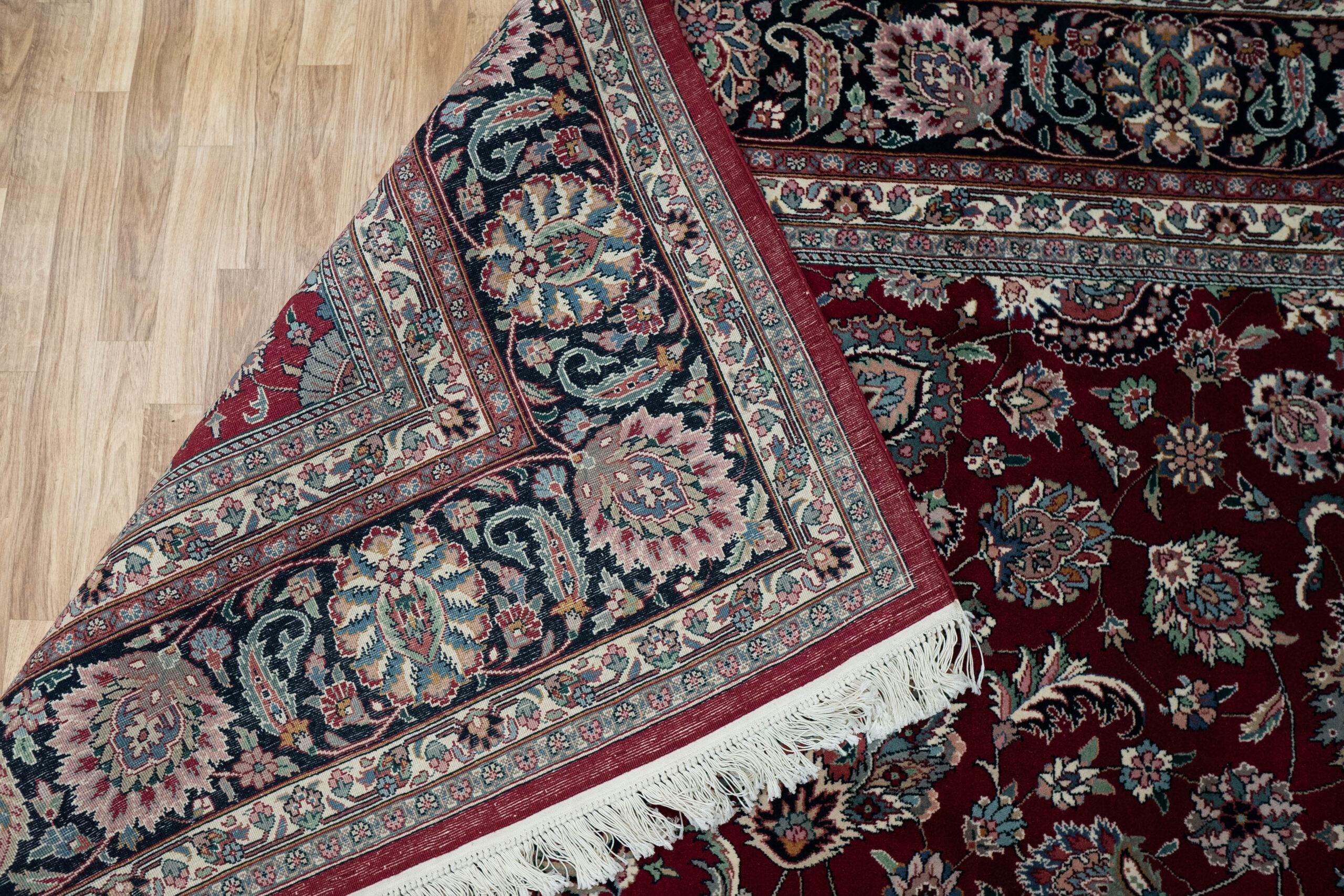 Tabriz Kurk Wool Rug 9'x12' View 6