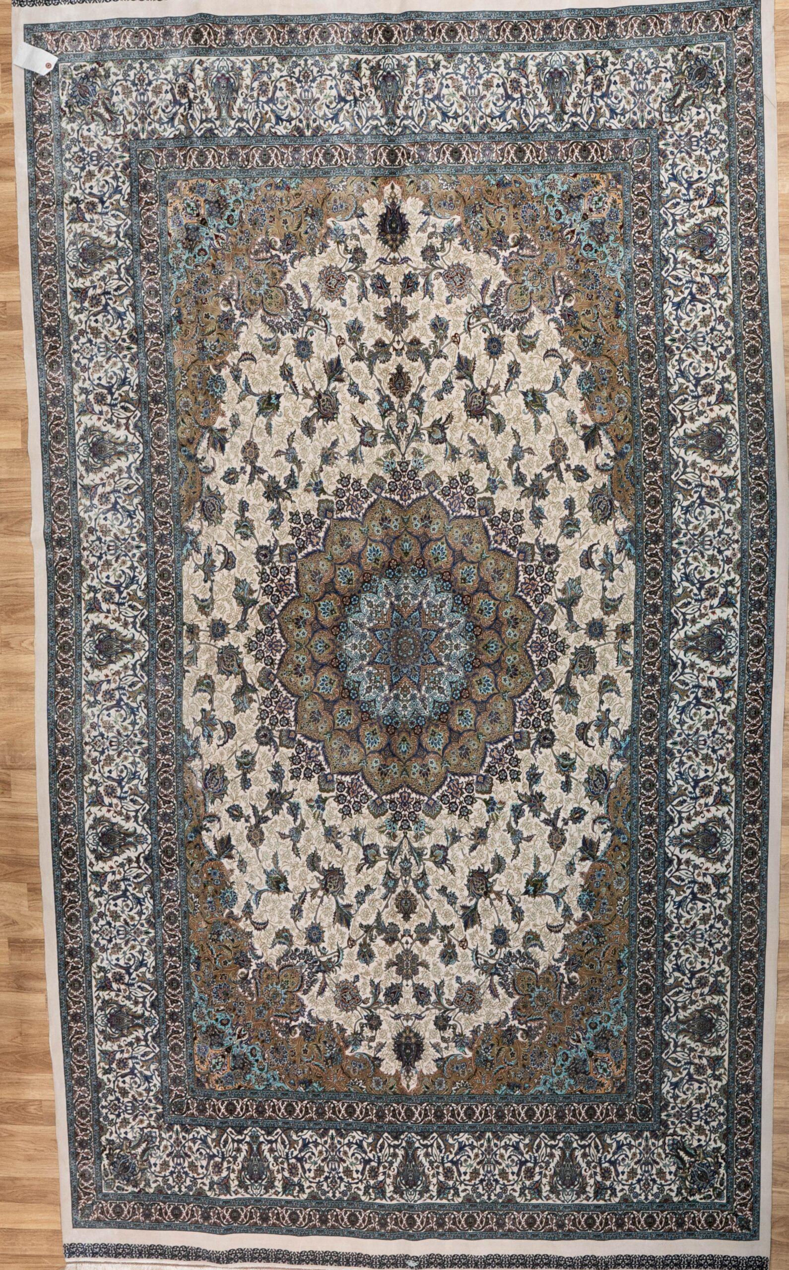 Qum Design Silk Rug 6.8'x9.8' View 1