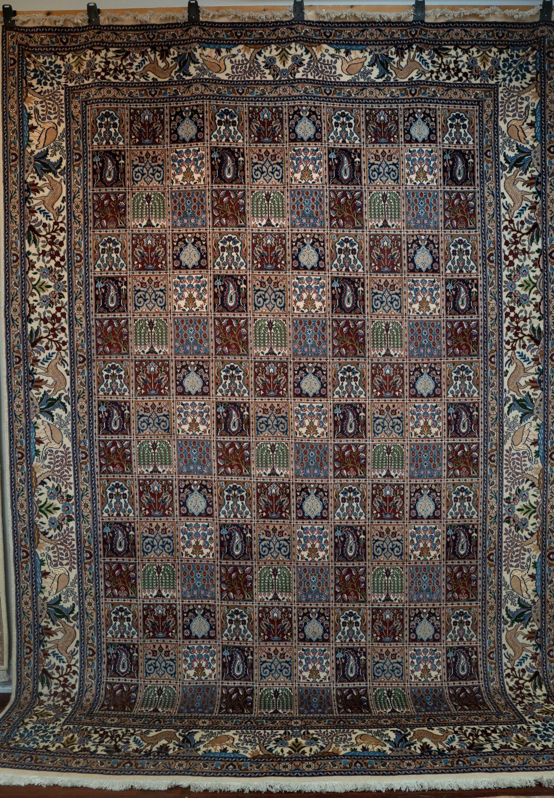 Moud Wool Silk Rug 8.7'x11.7'