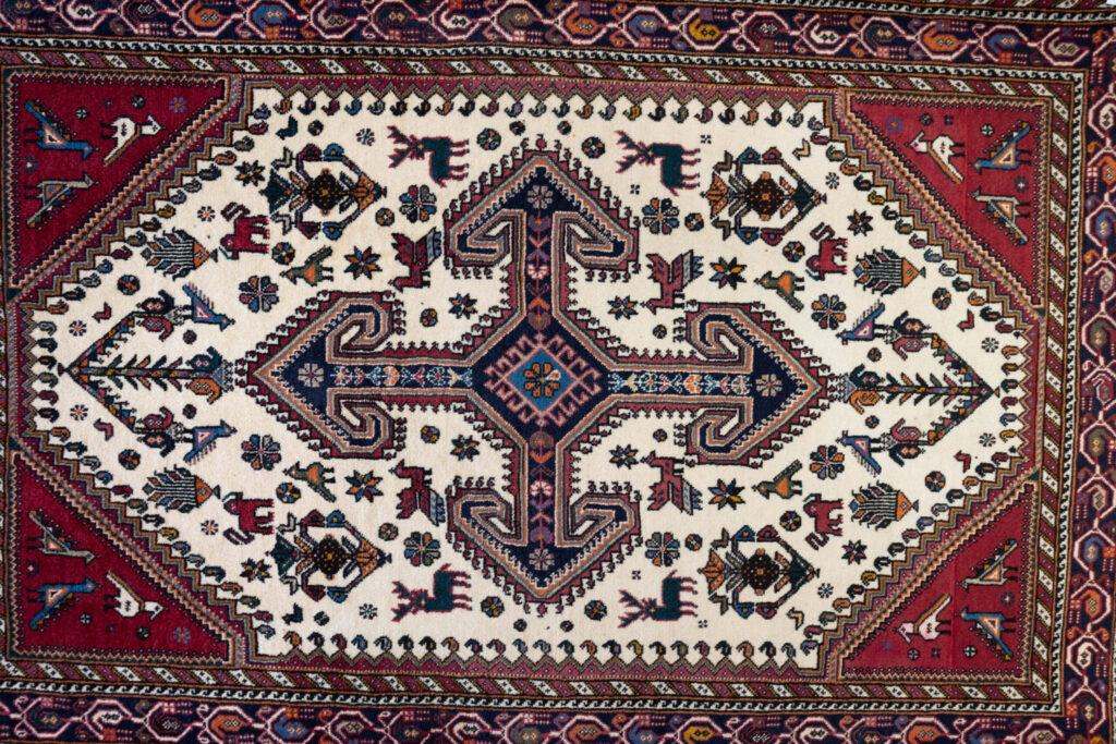 Kashan Wool Rug 3.5'x5.4' View 2