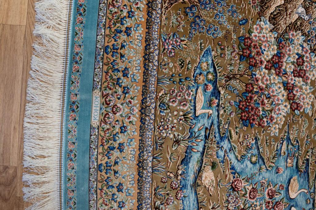 Qum Design Silk Rug 3.5'x5' View 4